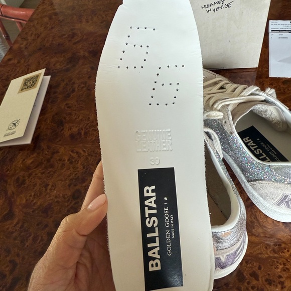 Golden Goose Women's Ballstar Glitter and Grey Suede size 39. - Picture 11 of 13